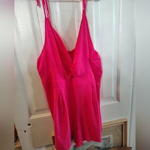 Bright Hot Pink Romper, Shorts
